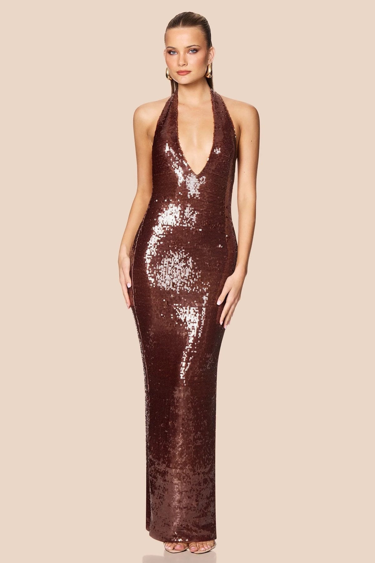 Nookie Siren Gown - Brown