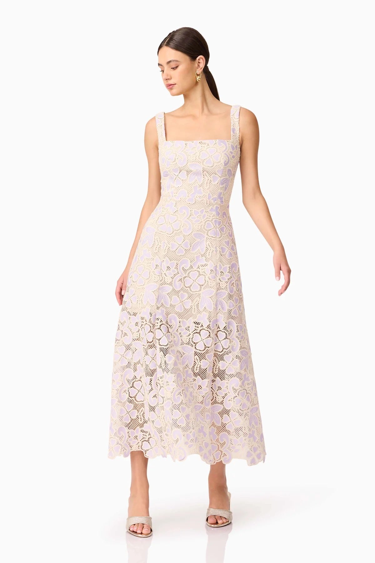 Elliatt Jasmine Midi Dress - Lilac Multi