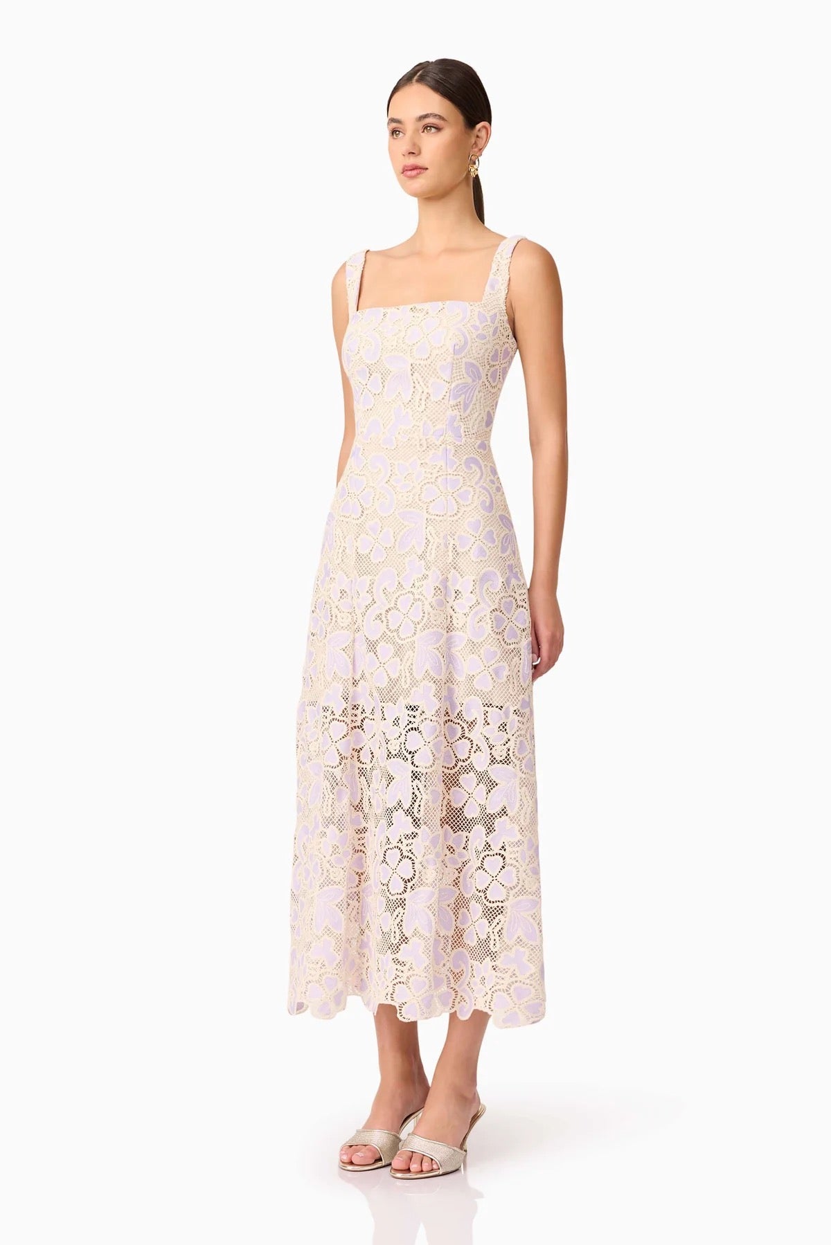 Elliatt Jasmine Midi Dress - Lilac Multi