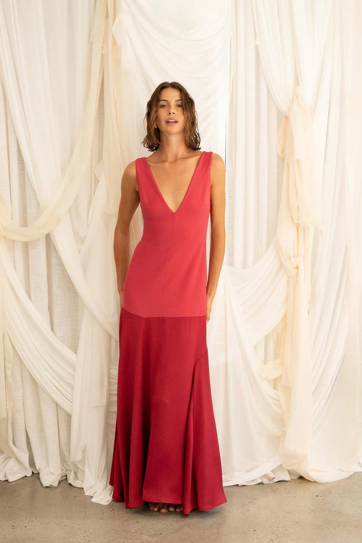 One Fell Swoop Venetian Maxi Dress - Venetian Red