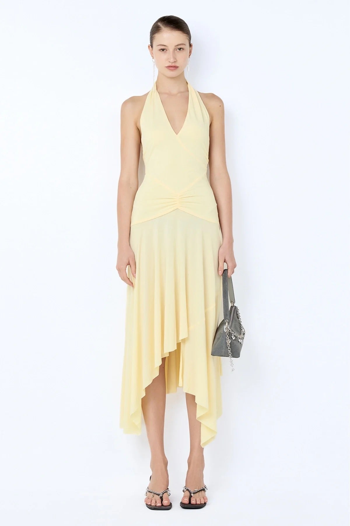 Bec & Bridge Nessie Halter Dress - Ice Yellow