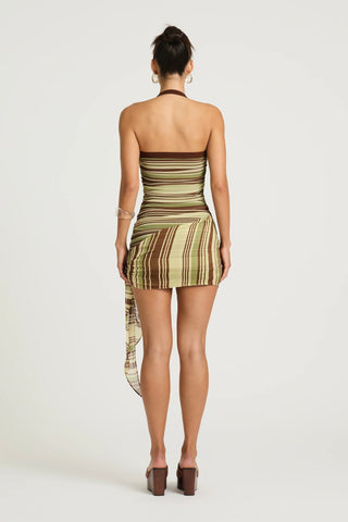 Benni Marnie Mini Dress - Earth Stripe