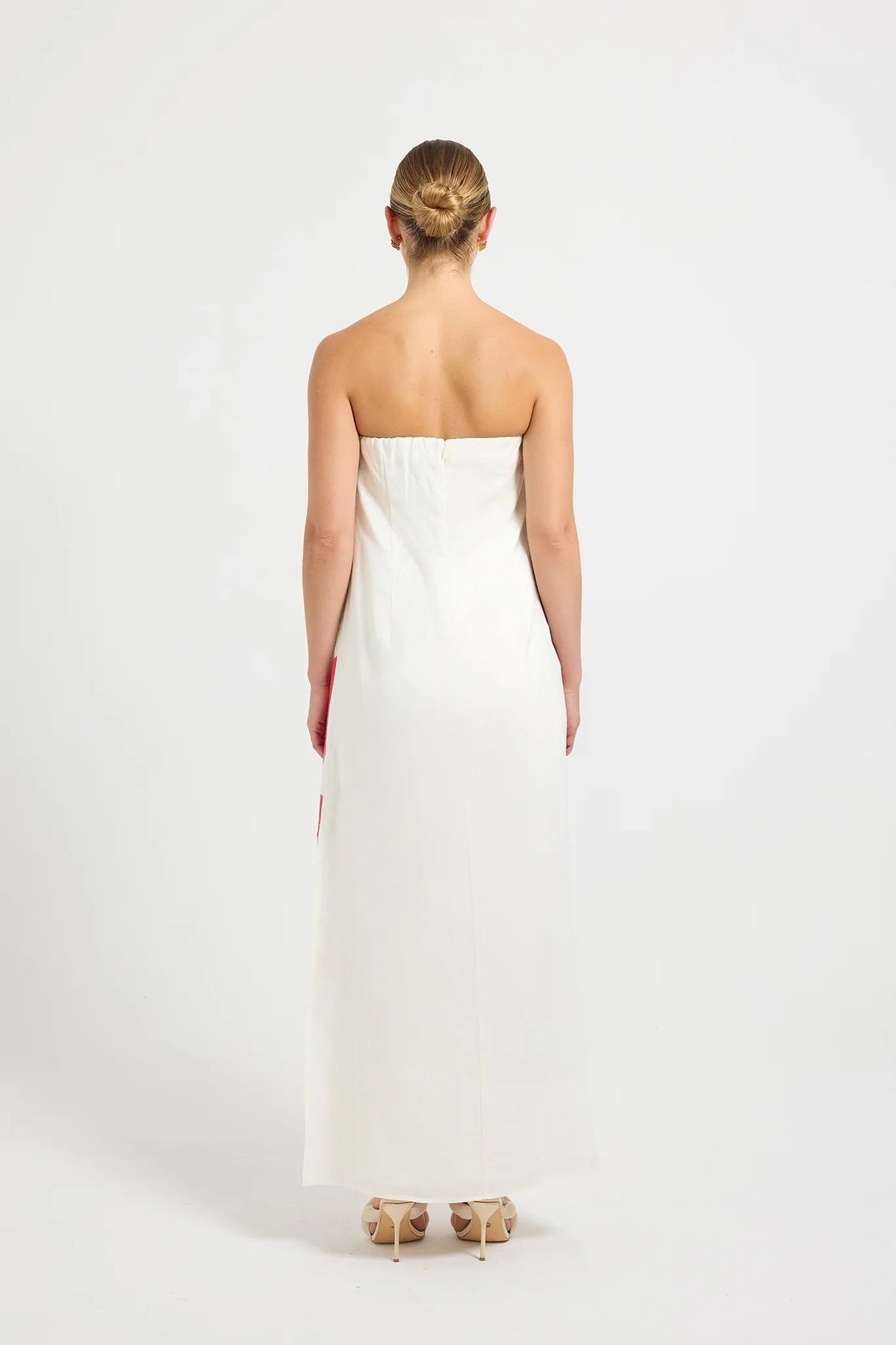 Pasduchas Aurelia Strapless Maxi Dress - Magenta Floral