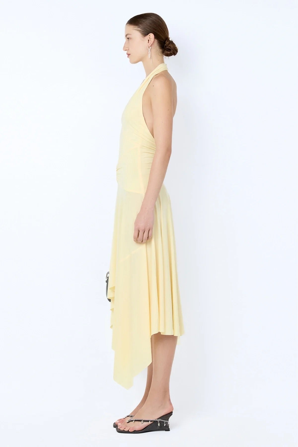 Bec & Bridge Nessie Halter Dress - Ice Yellow