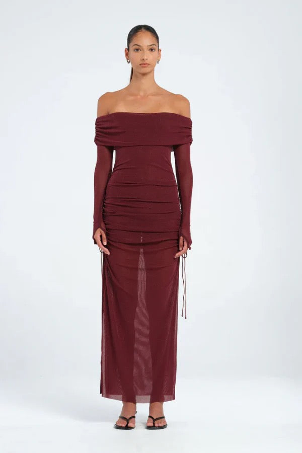 Benni Blair Midi Dress - Plum