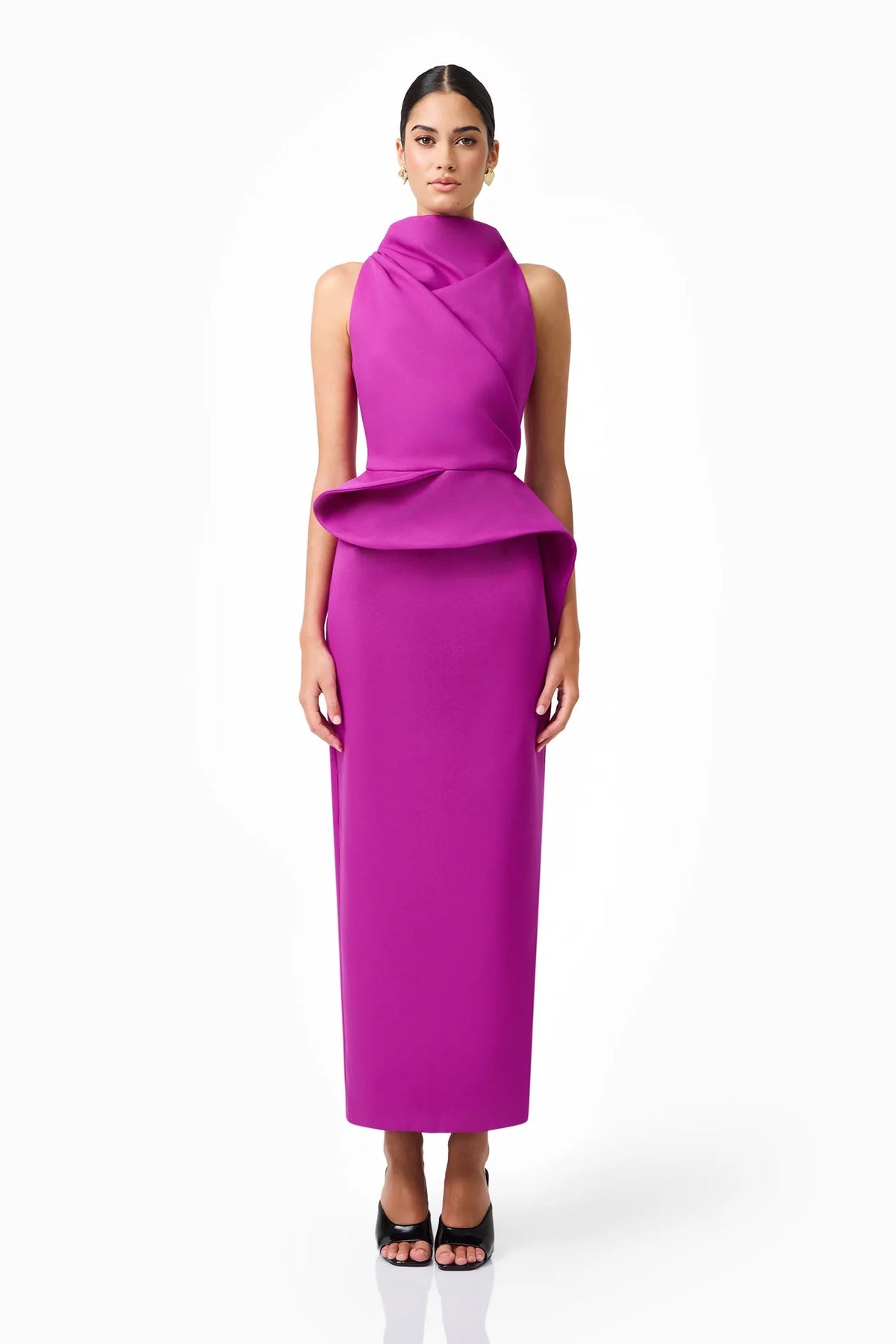 Elliatt Lioris Peplum Gown - Purple