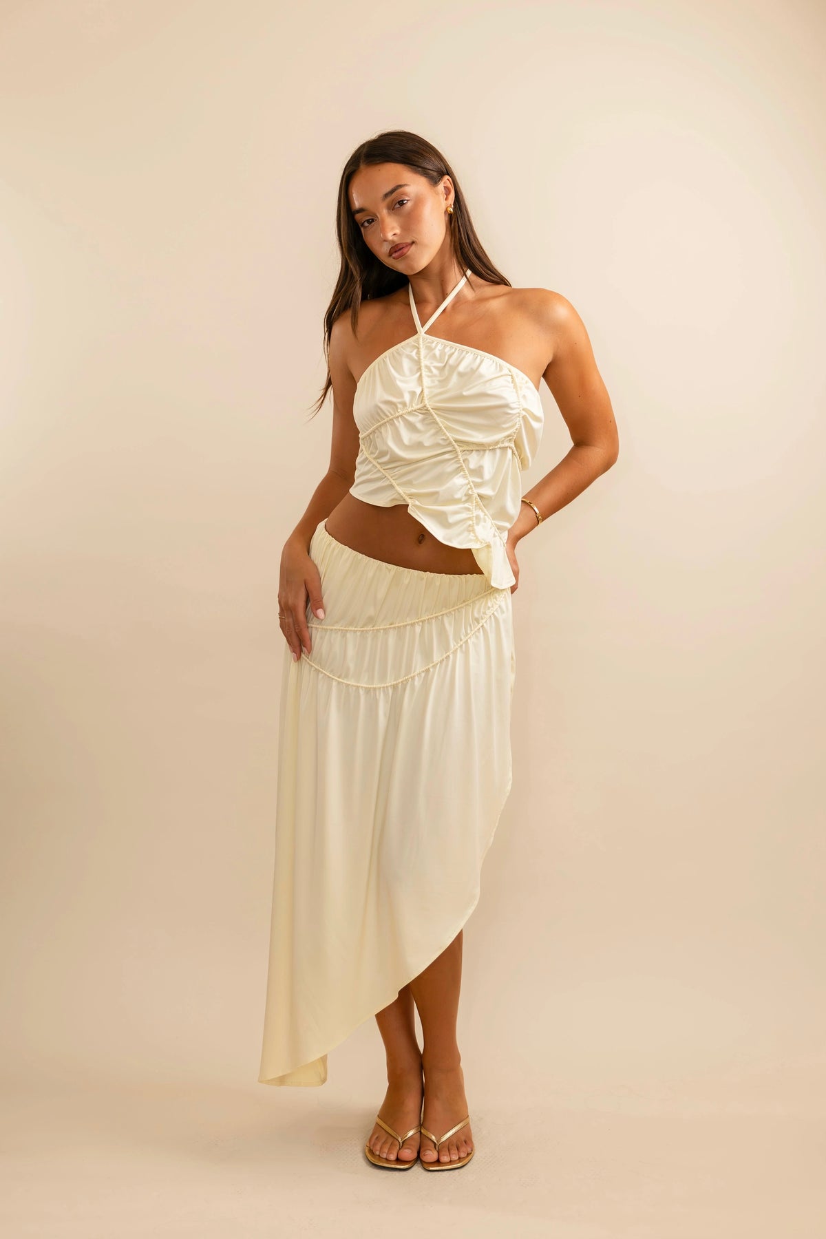 Koster Kulture Fleur Skirt - Cream