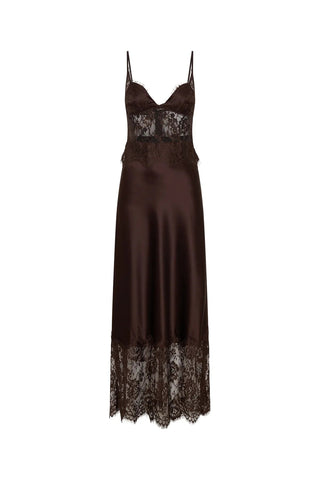 Sneaky Link Jaz Hand Maxi Dress - Chocolate