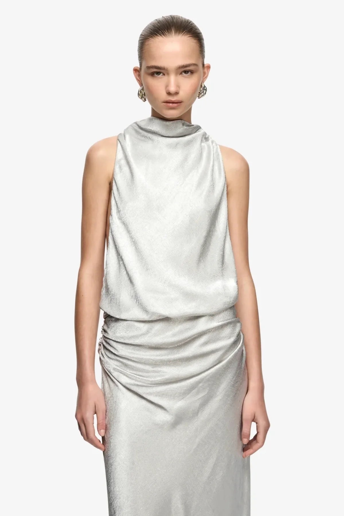 Bec & Bridge Juna Maxi Dress - Silver