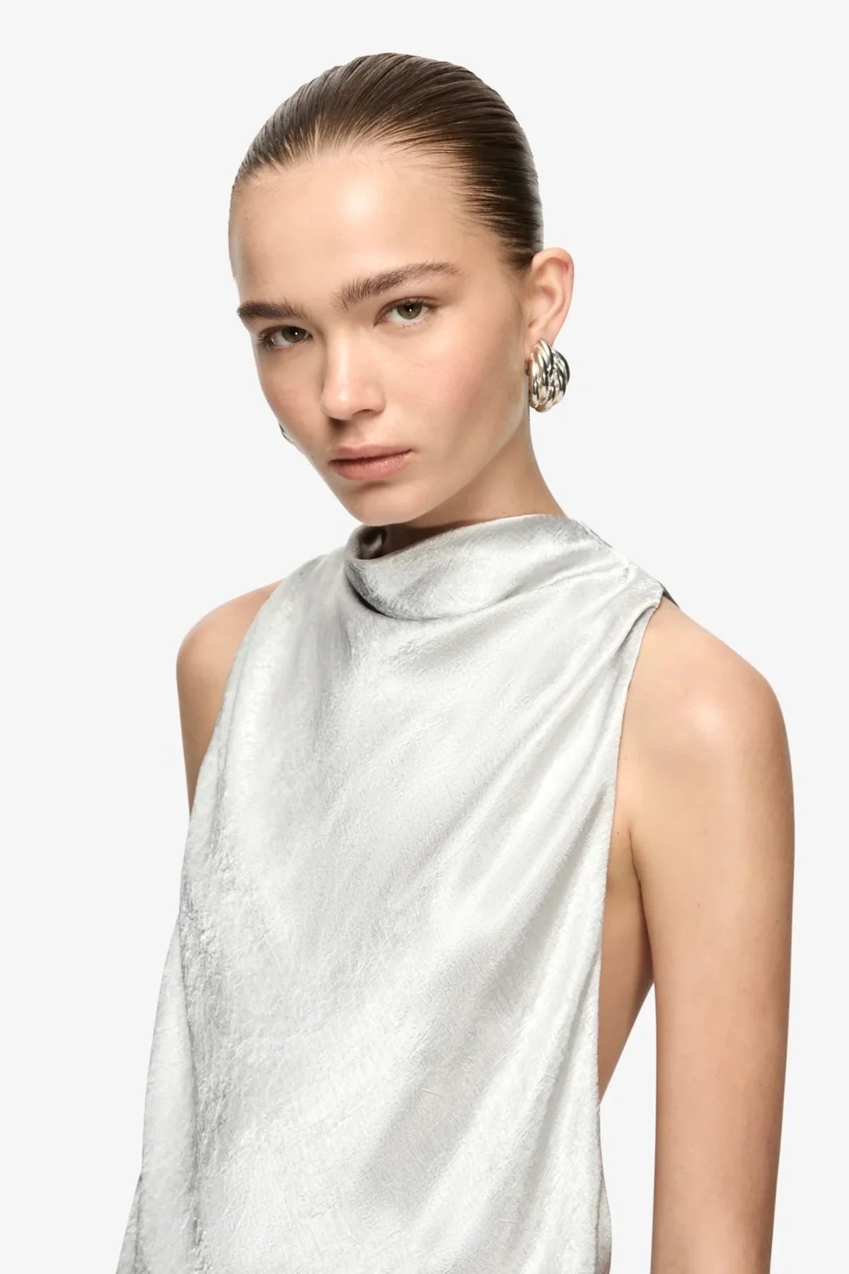 Bec & Bridge Juna Maxi Dress - Silver