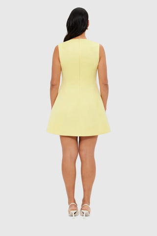 Leo Lin Chloe Sleeveless Mini Dress - Sorbet Yellow