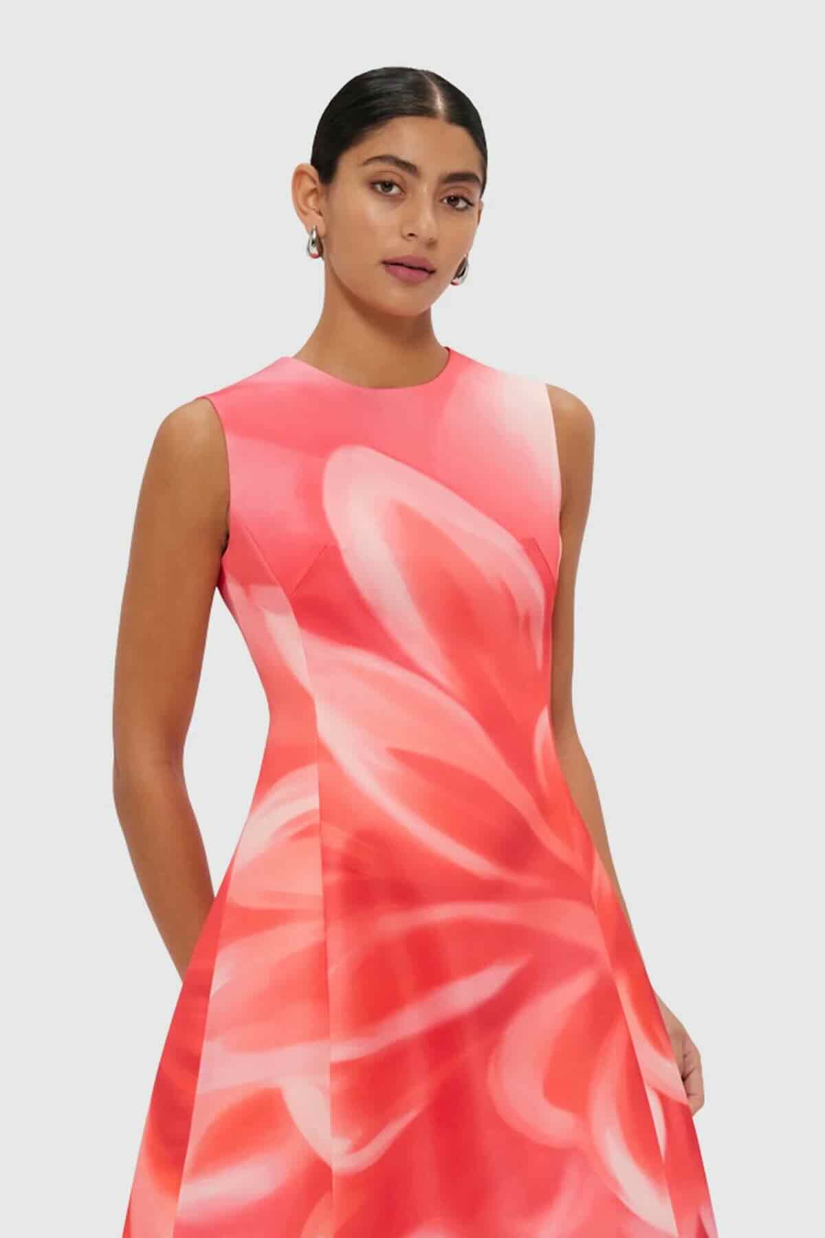 Leo Lin Cleo Sleeveless Midi Dress - Prism Print