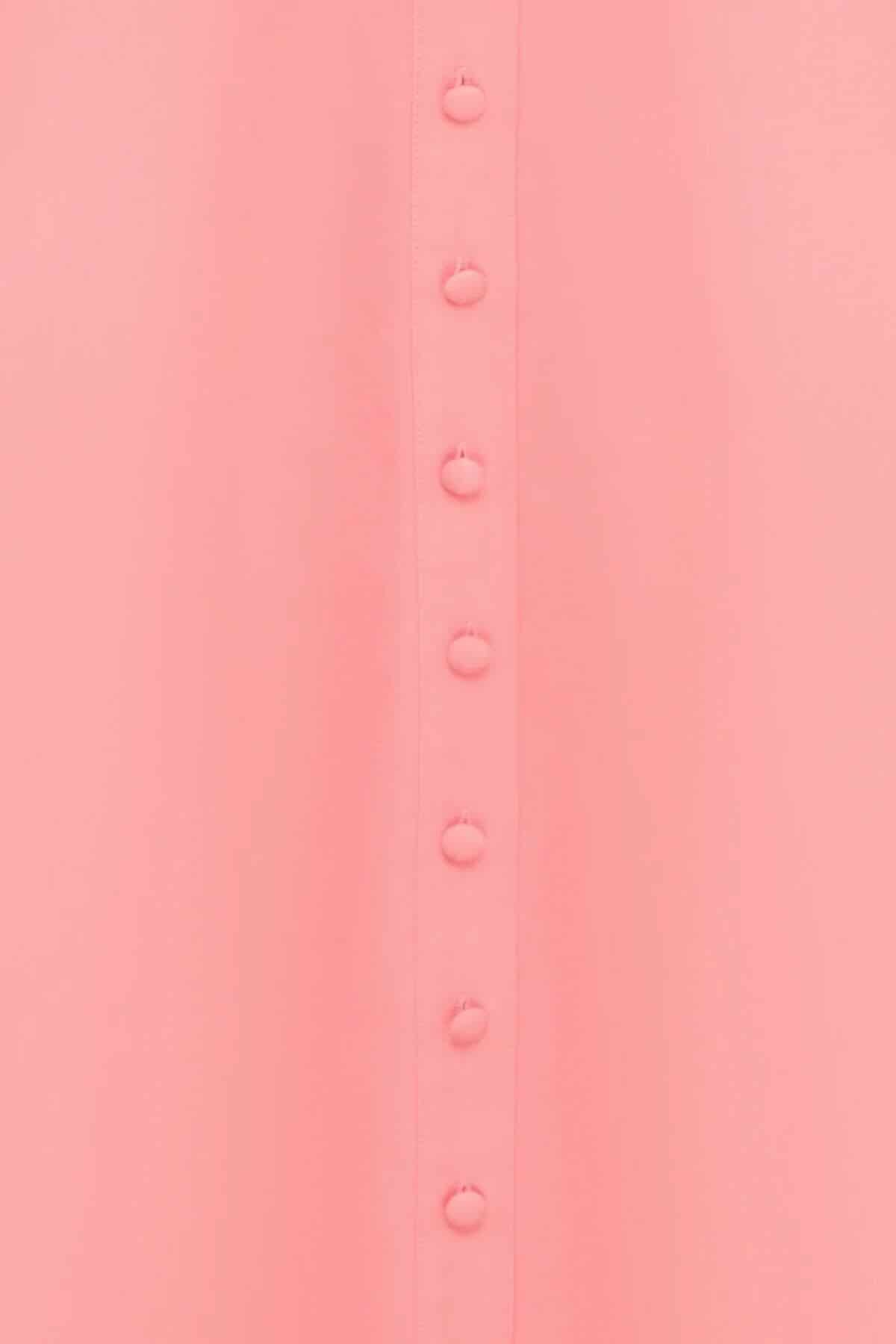 Leo Lin Bianca Short Sleeve Midi Dress - Strawberry Pink - Dress Hire AU Leo Lin Bianca Short Sleeve Midi Dress - Strawberry Pink - Dress Hire AU