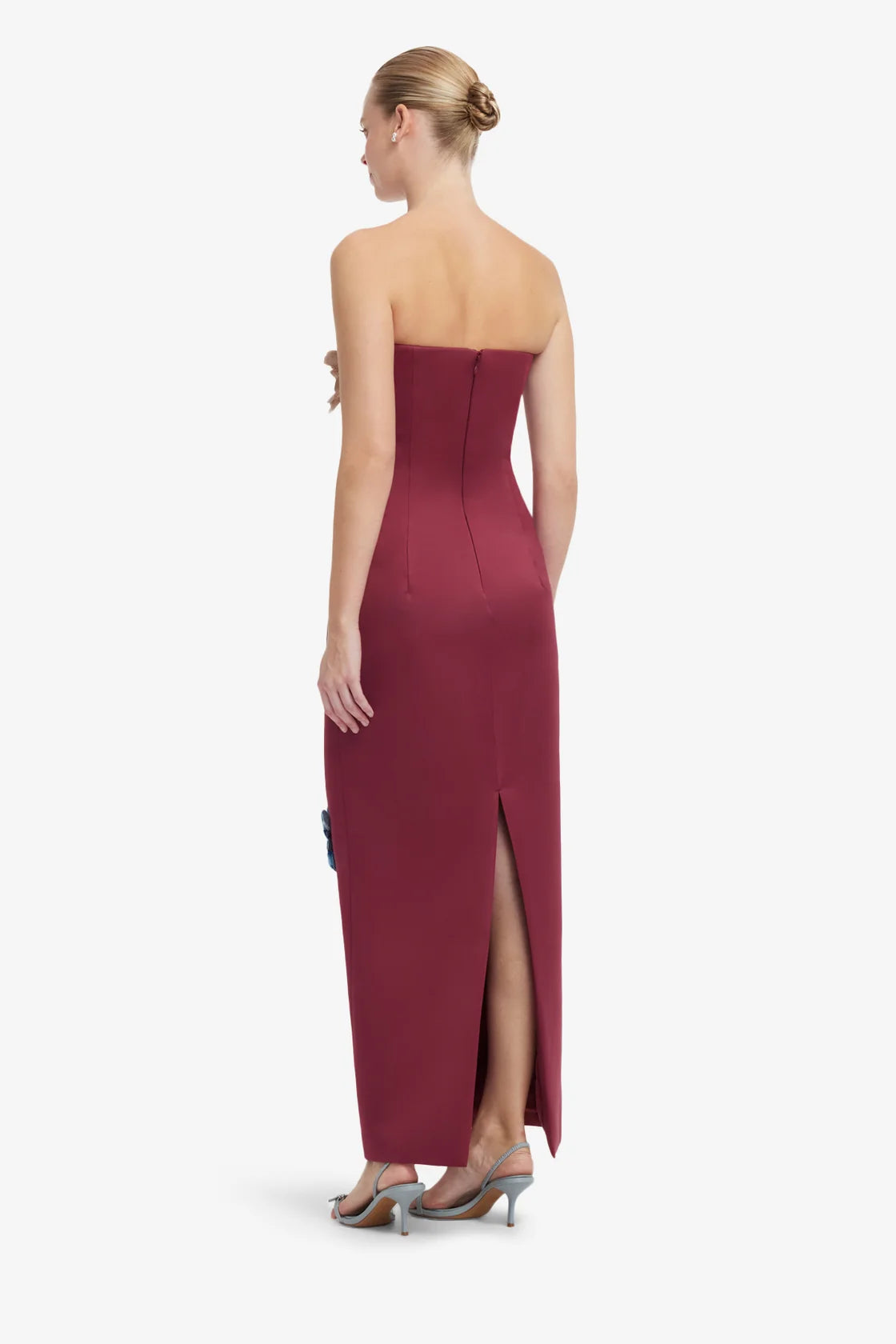 Leo Lin Rayna Embroidered Bustier Maxi Dress - Cosmos Print