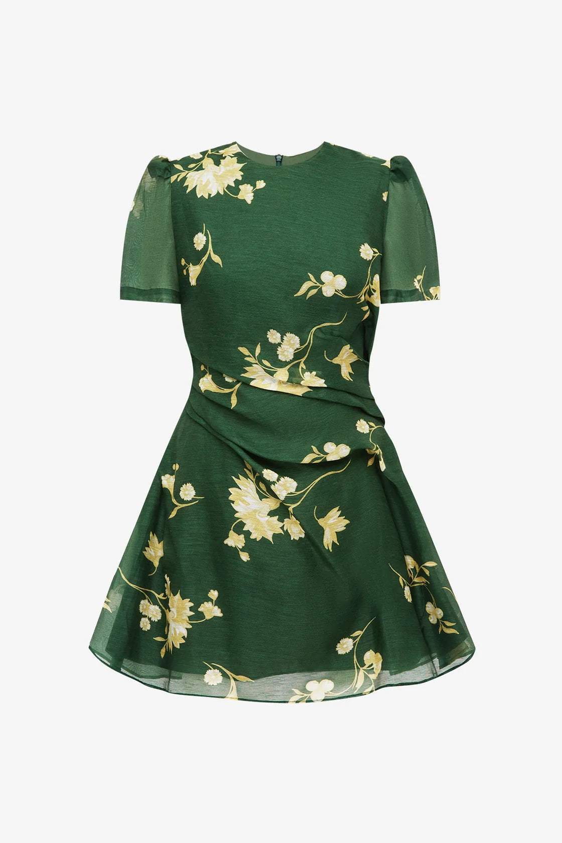 Leo Lin Elyse Short Sleeve Mini Dress - Forest Print