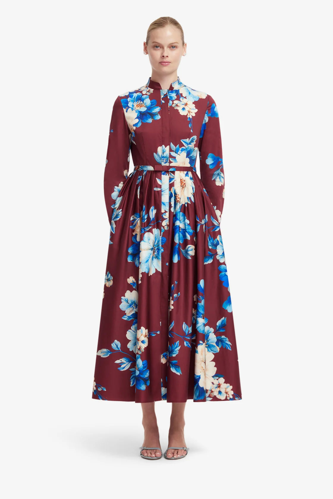 Leo Lin Zara Shirt Midi Dress - Cosmos Print