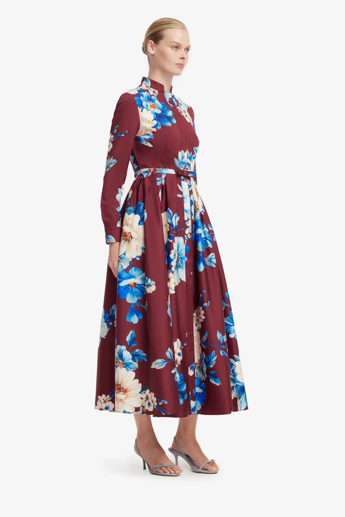 Leo Lin Zara Shirt Midi Dress - Cosmos Print