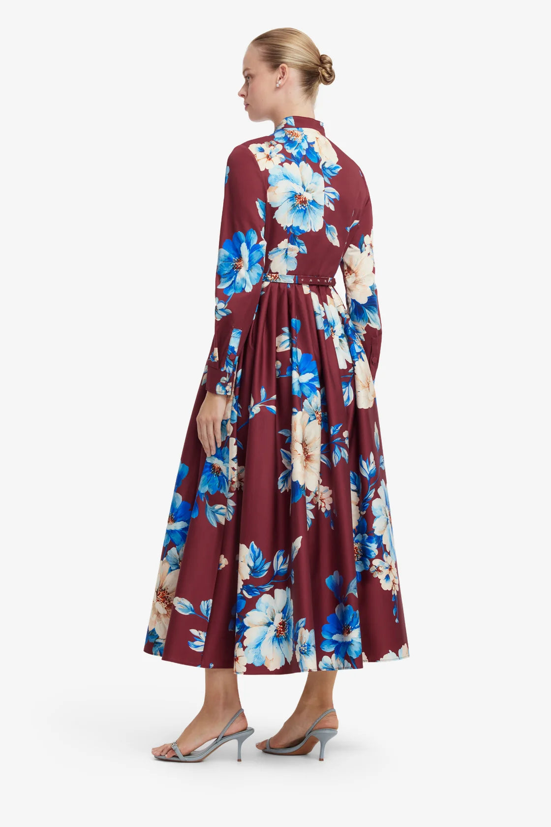 Leo Lin Zara Shirt Midi Dress - Cosmos Print