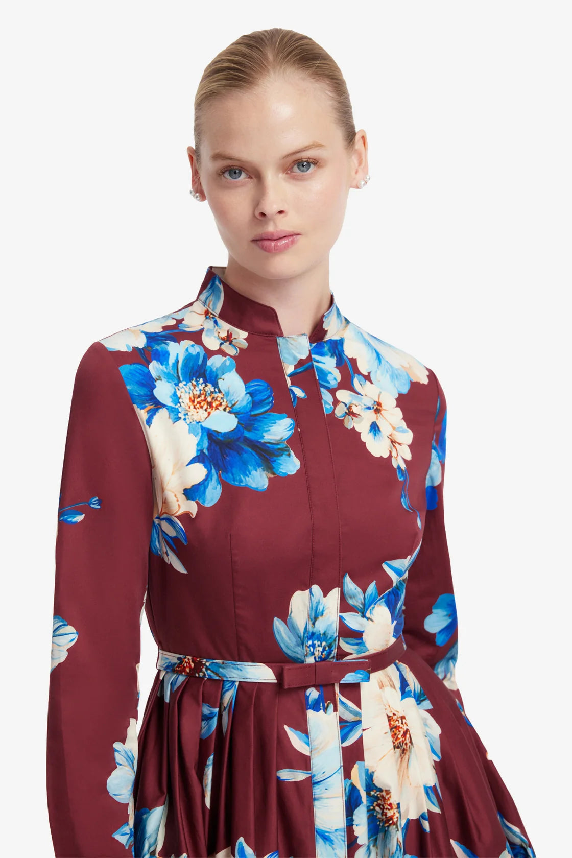 Leo Lin Zara Shirt Midi Dress - Cosmos Print