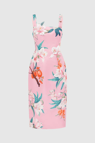 Leo Lin Larissa Midi Dress - Lavish Print in Pink