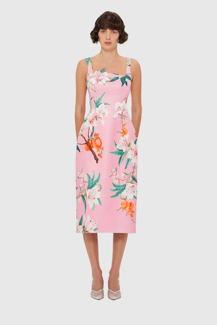 Leo Lin Larissa Midi Dress - Lavish Print in Pink