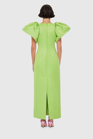 Leo Lin Lucinda Embellished Maxi Dress - Lily Print in Parakeet