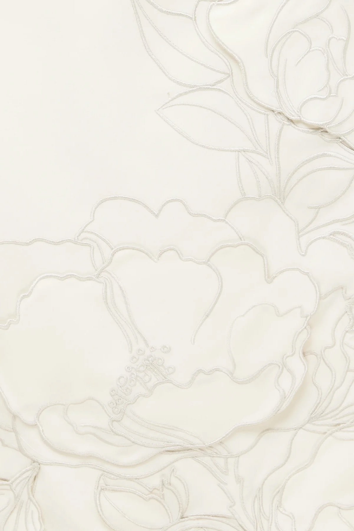 Leo Lin Chloe Appliqué Sleeveless Mini Dress - Vanilla