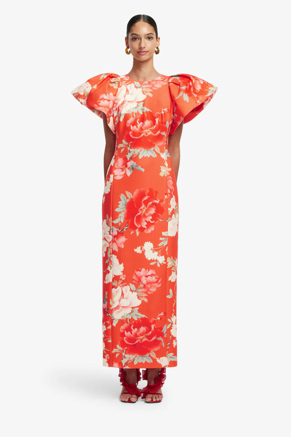 Leo Lin Lucinda Printed Maxi Dress - Saffron Peony Print