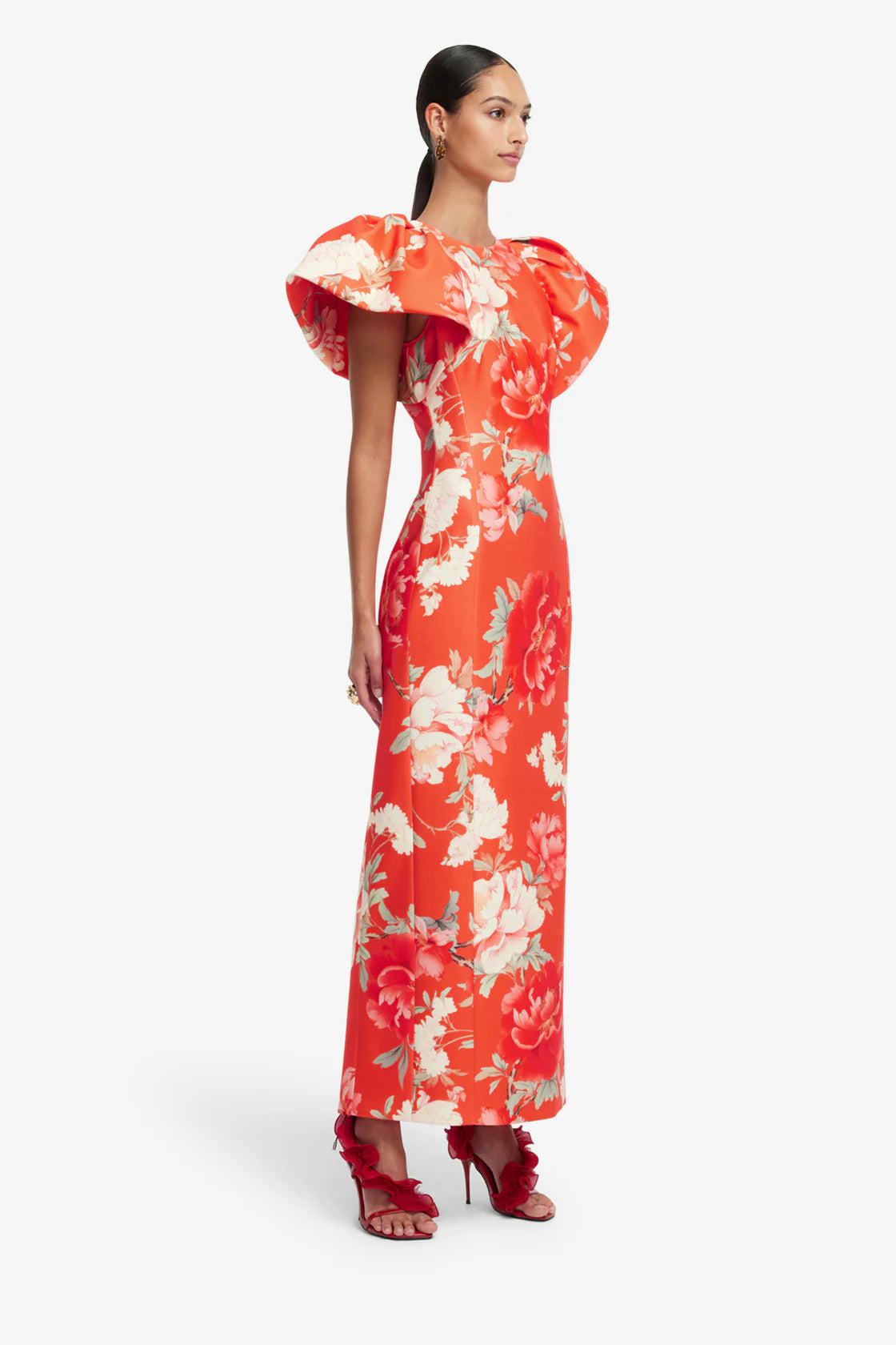 Leo Lin Lucinda Printed Maxi Dress - Saffron Peony Print