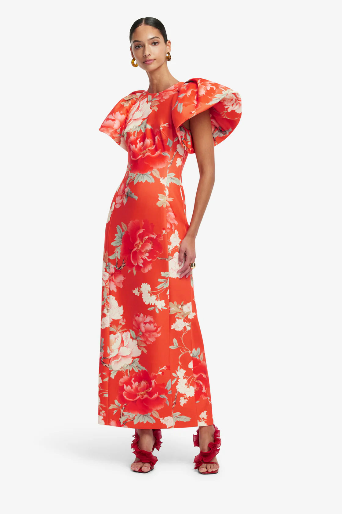 Leo Lin Lucinda Printed Maxi Dress - Saffron Peony Print