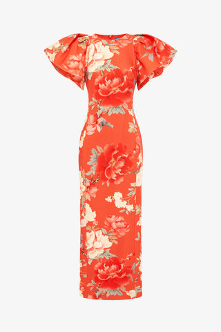 Leo Lin Lucinda Printed Maxi Dress - Saffron Peony Print