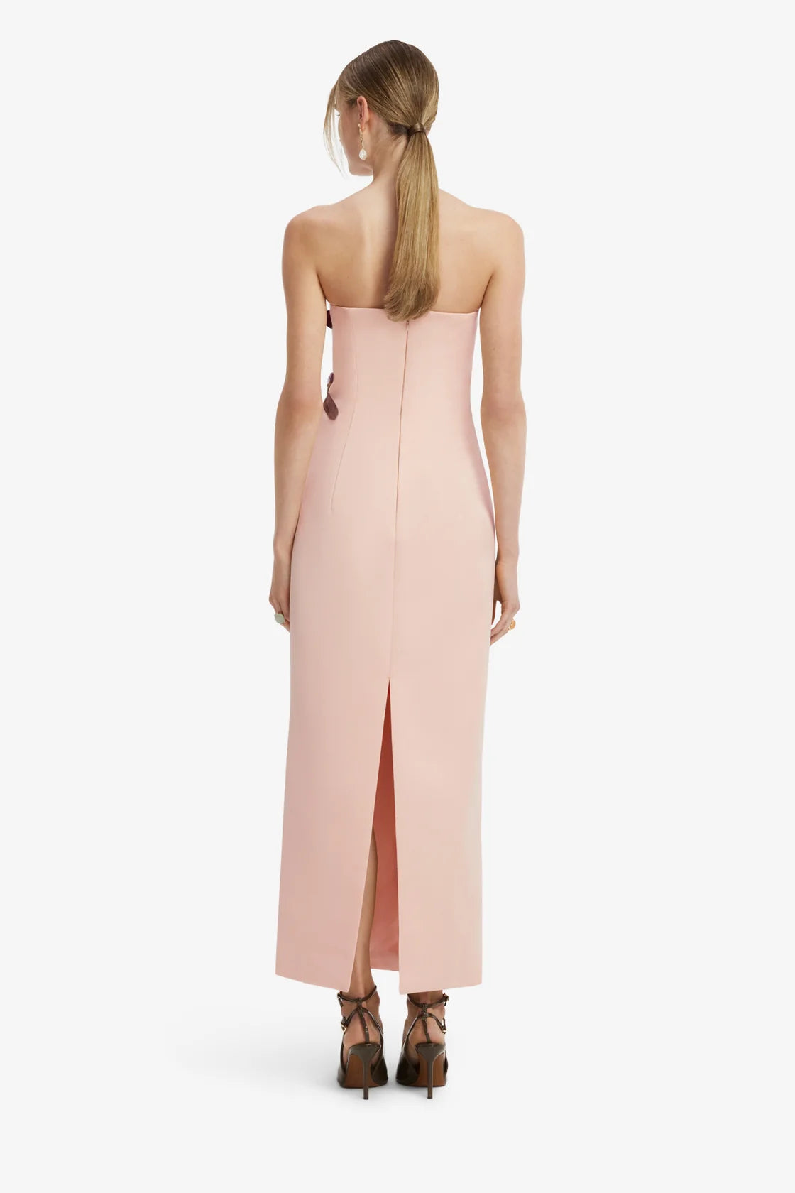 Leo Lin Rayna Embroidered Bustier Maxi Dress - Reverie in Nectar