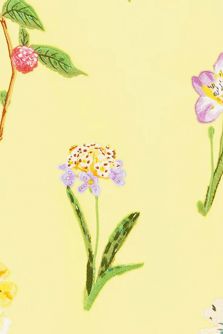 Leo Lin Cleo Sleeveless Midi Dress - Wild Flower Print in Sorbet