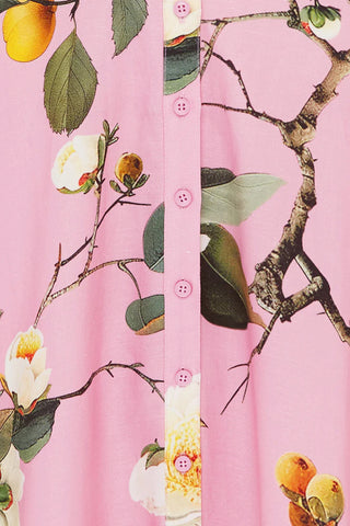 Leo Lin Becca Short Sleeve Midi Dress - Camelia Print