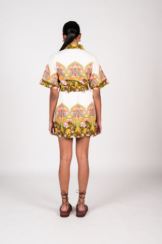 La Maise Lalita Mini Dress - Flamingo Paradise