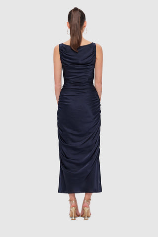 Leo Lin Laura Midi Dress - Oxford Blue