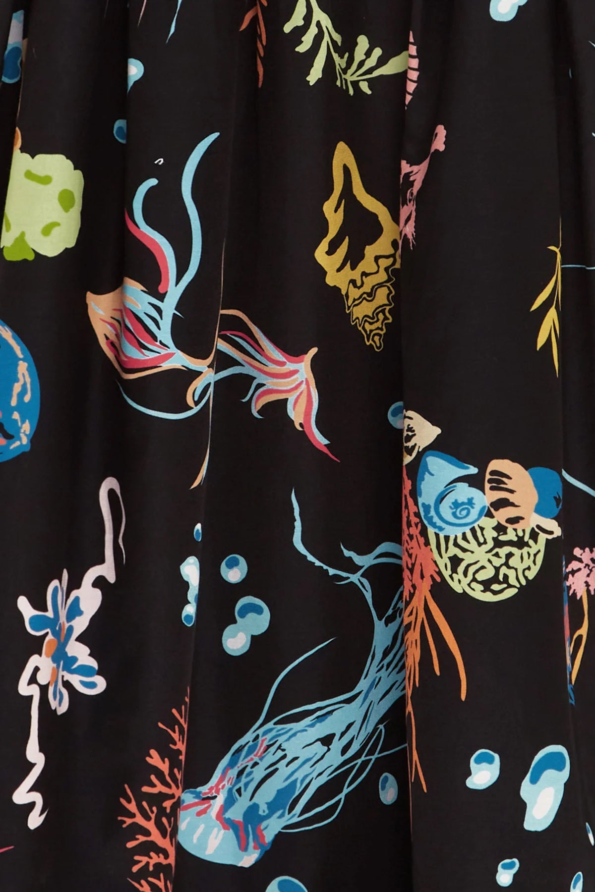 Leo Lin Leanne Bustier Midi Dress - Twilight Print in Black