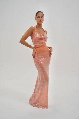 Deconduarte Lilou Dress - Coral