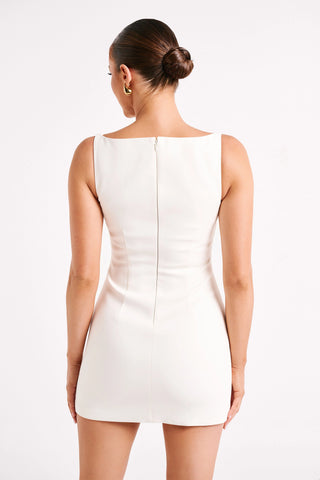Meshki Angela Suiting Mini Dress - Ivory