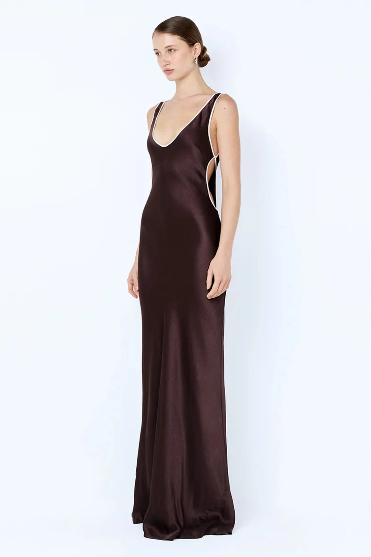 Bec & Bridge Marcy Cutout Maxi Dress-  Dark Chocolate