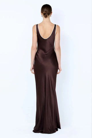 Bec & Bridge Marcy Cutout Maxi Dress-  Dark Chocolate