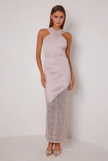 Elle Zeitoune Matilda Gown - Dusty Pink