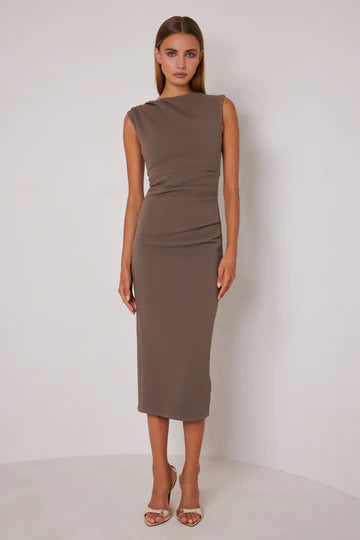 Elle Zeitoune Michelle Dress - Latte