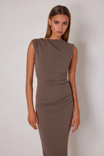 Elle Zeitoune Michelle Dress - Latte