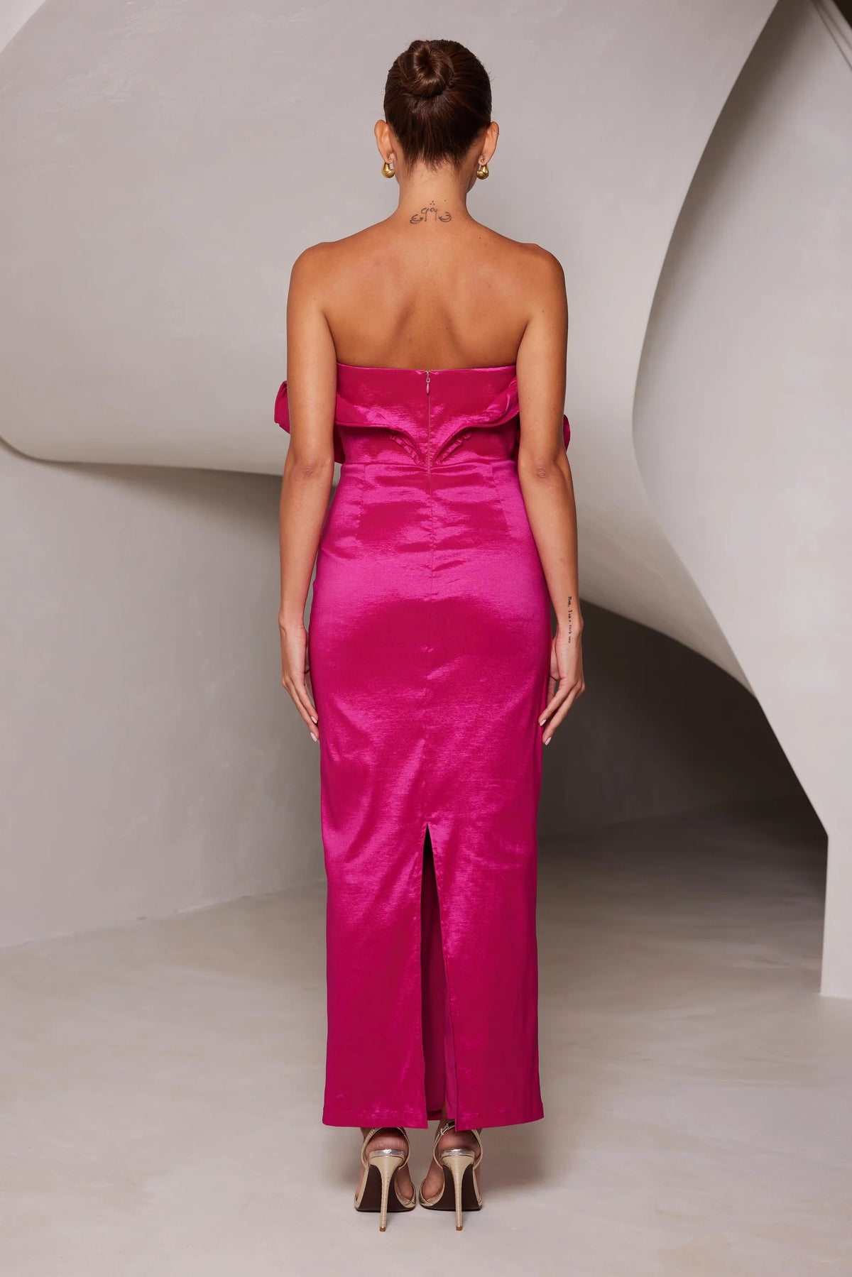 Elle Zeitoune Miles Dress - Raspberry