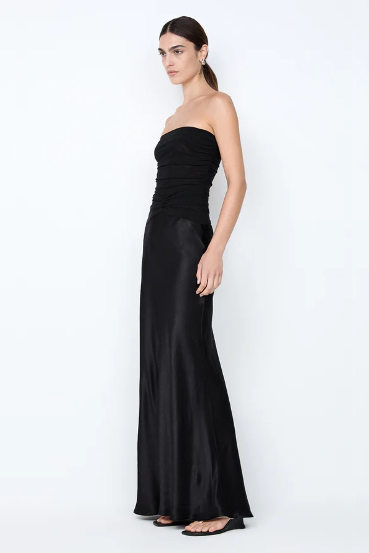 Bec & Bridge Millah Strapless Dress - Black - Dress Hire AU