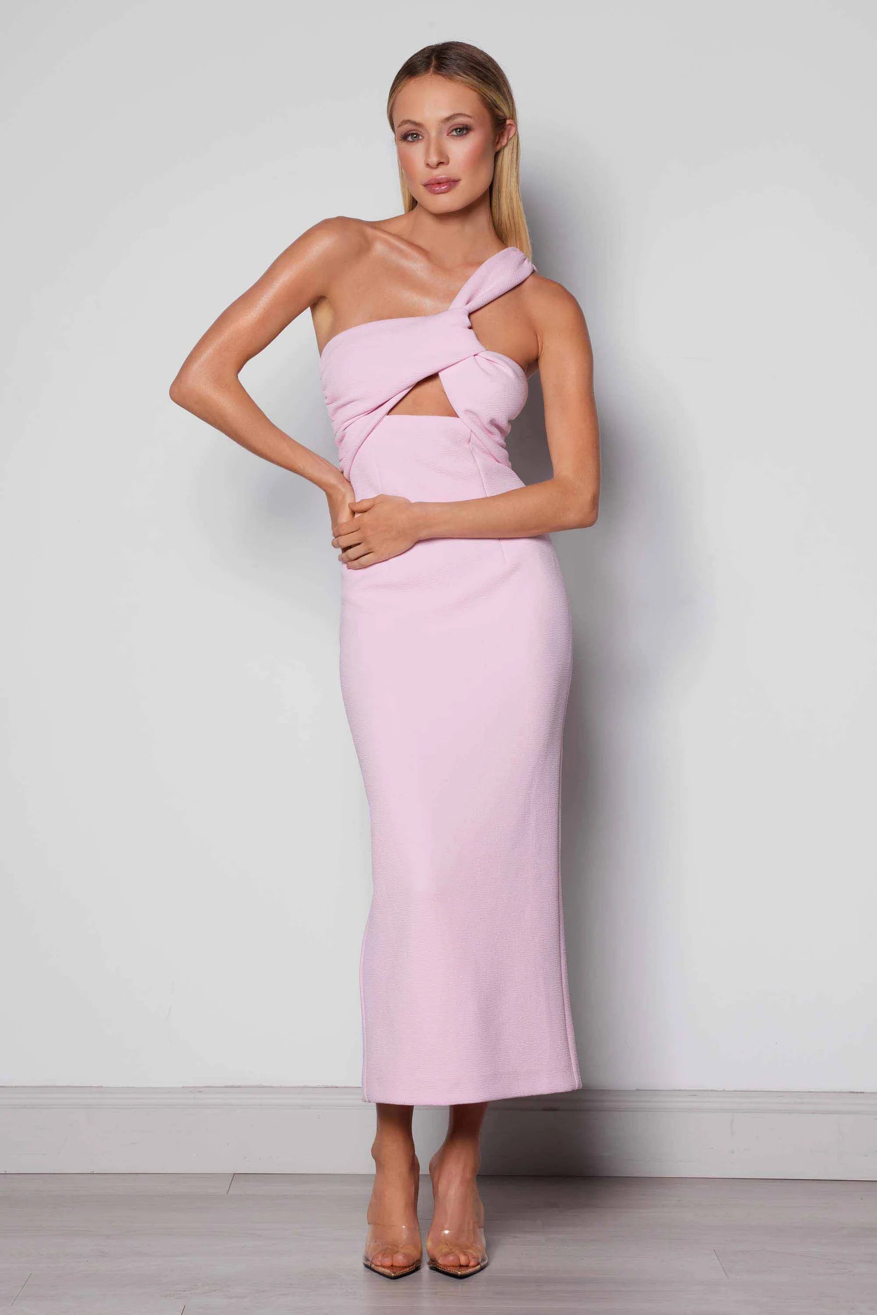 Elle Zeitoune Morona Dress Bubblegum Pink Dress Hire AU