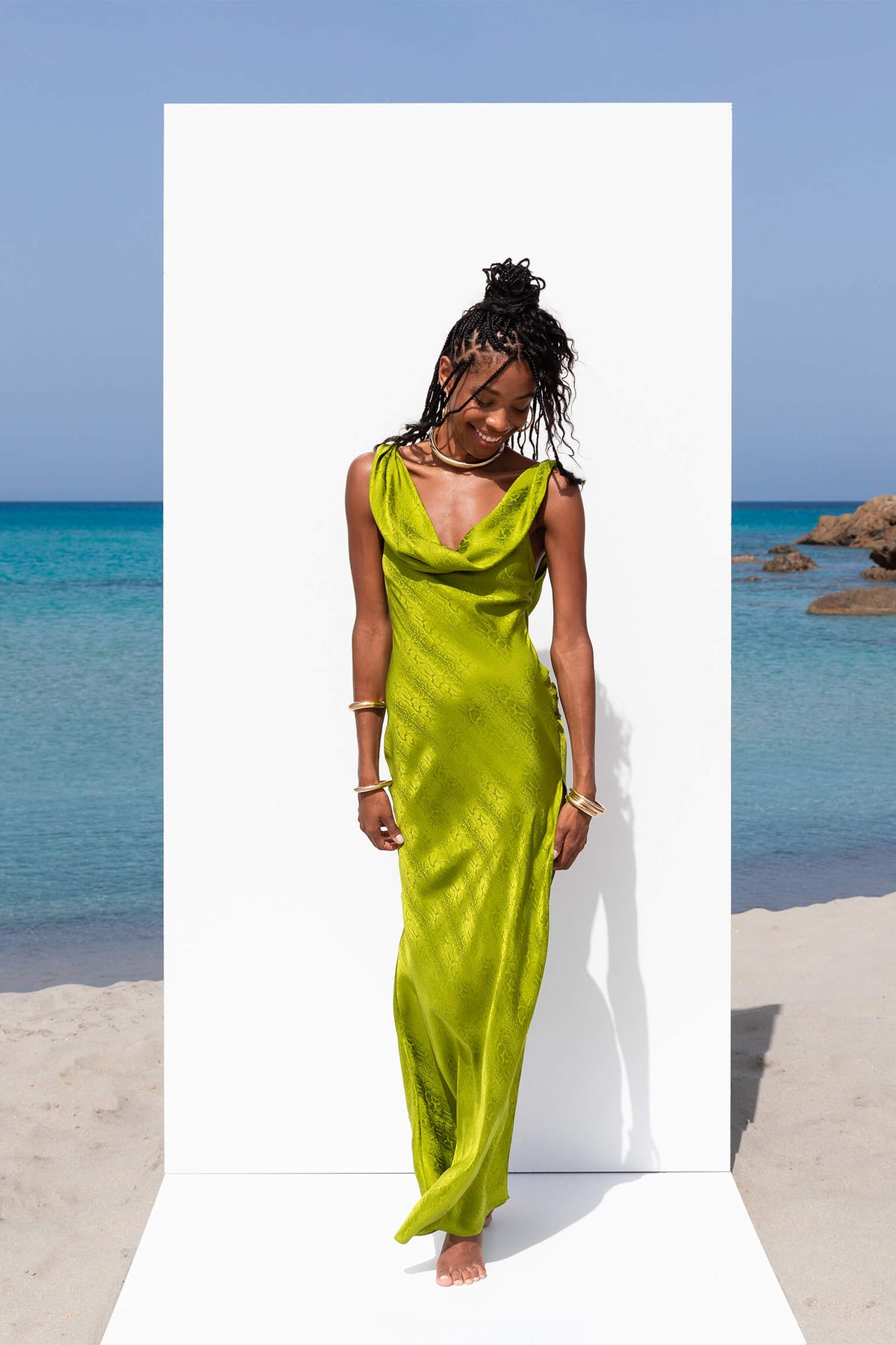 Rat & Boa Navarra Dress - Lime - Dress Hire AU Rat & Boa Navarra Dress - Lime - Dress Hire AU