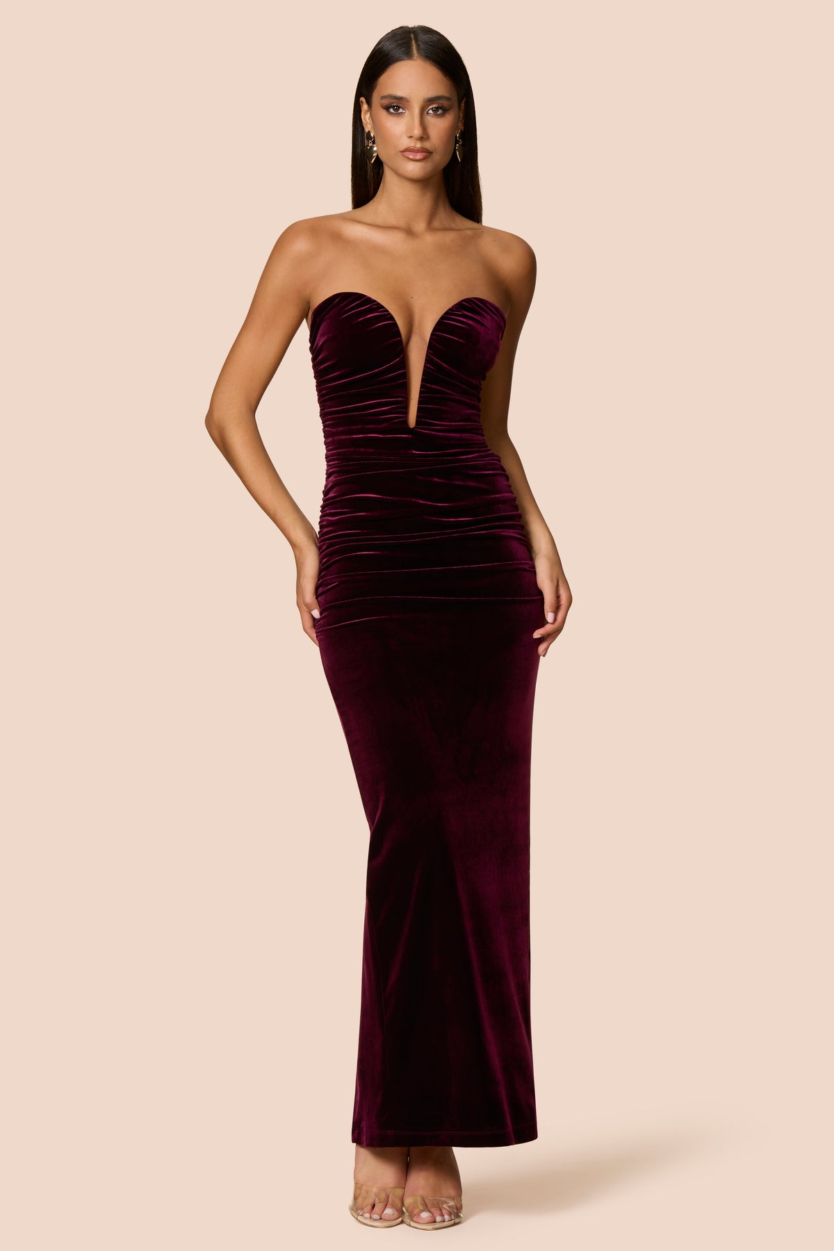 Nookie Nina Gown - Mulberry