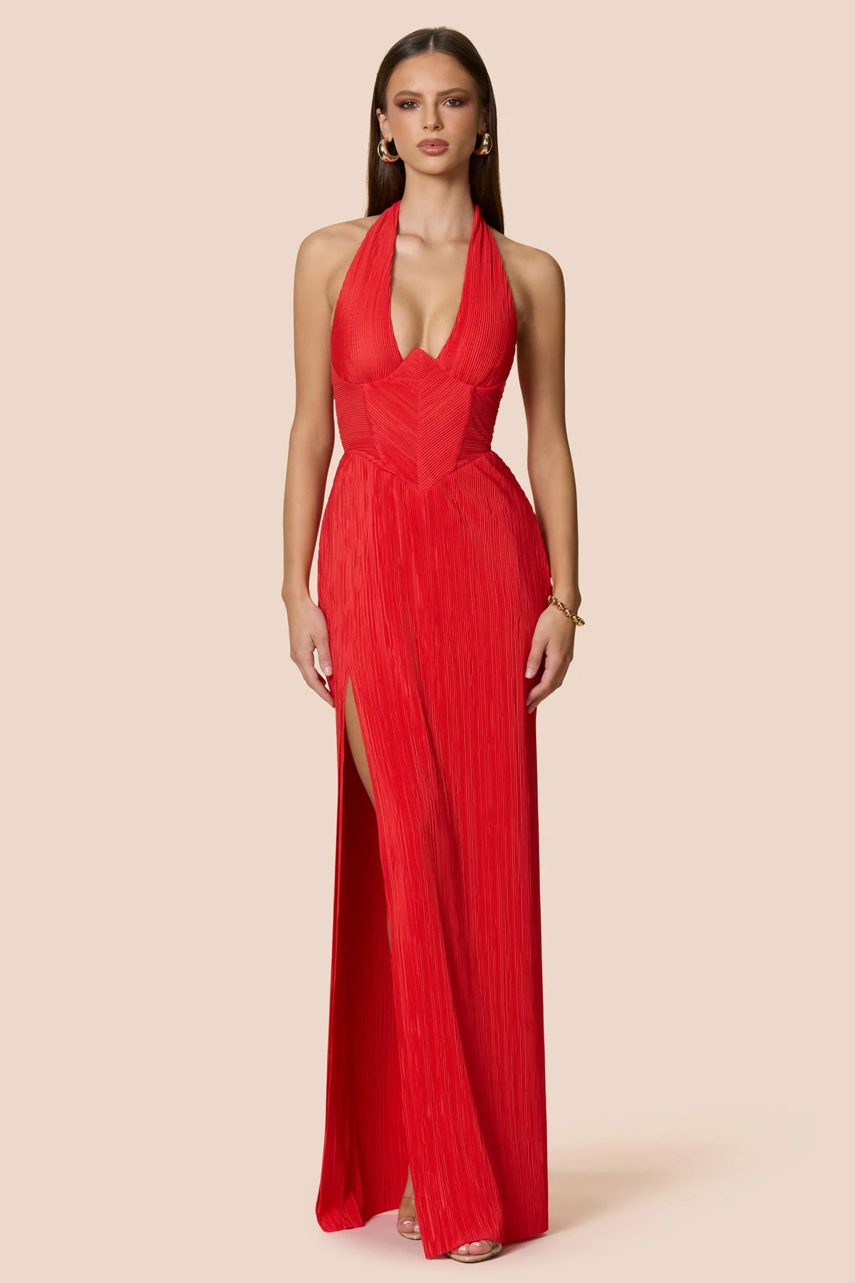 Nookie Belleza Gown - Cherry